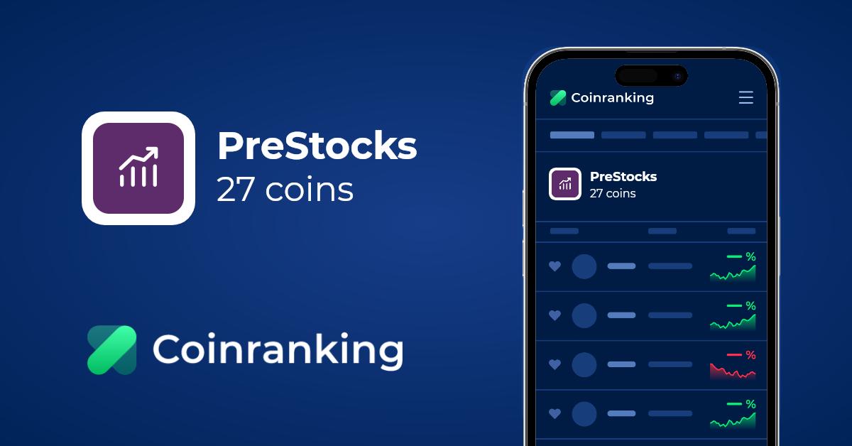 PreStocks - Top 50 Tokens of Pre-IPO Companies | Coinranking