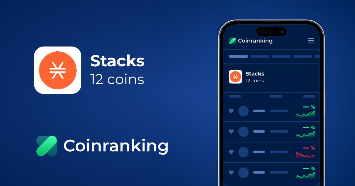 Stacks Ecosystem Coins - Top 50 List | Coinranking