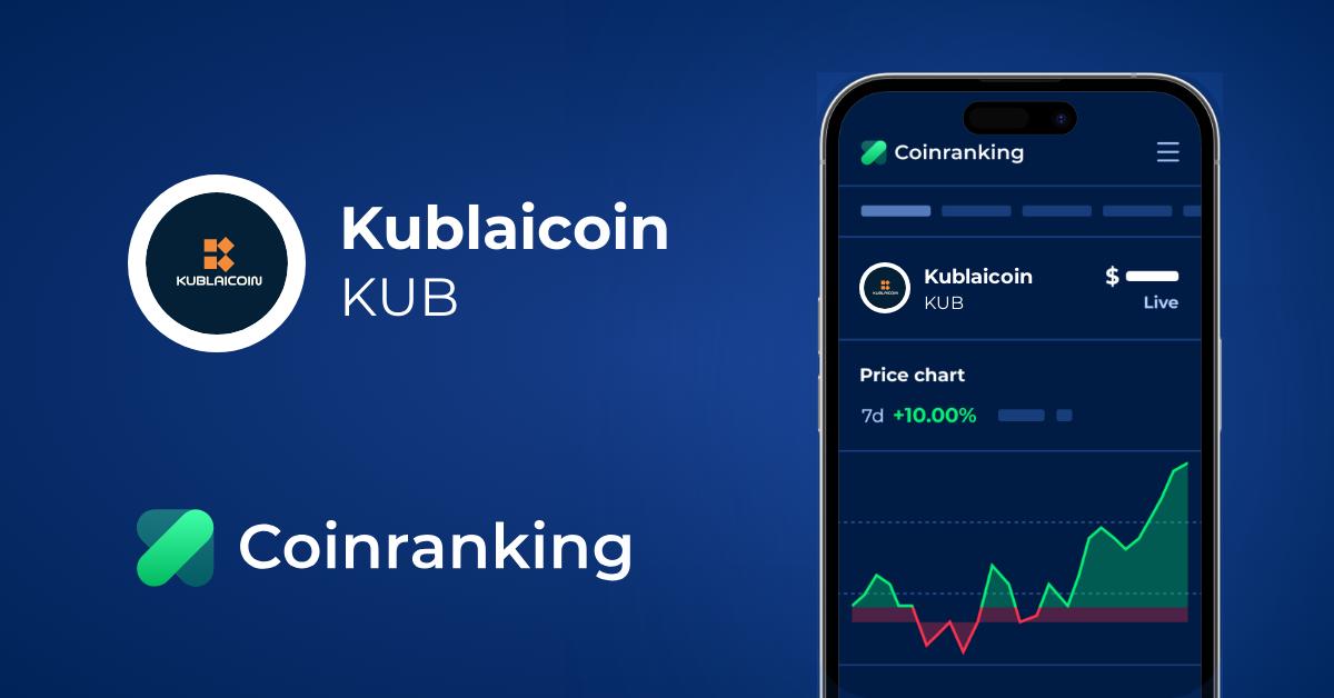 Kublaicoin Kub Price To Usd Live Value Today Coinranking