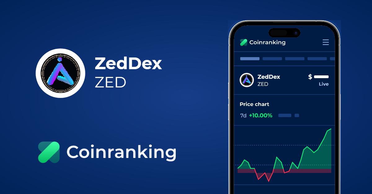 ZedDex Price (ZED) in USD - Live Updates | Coinranking