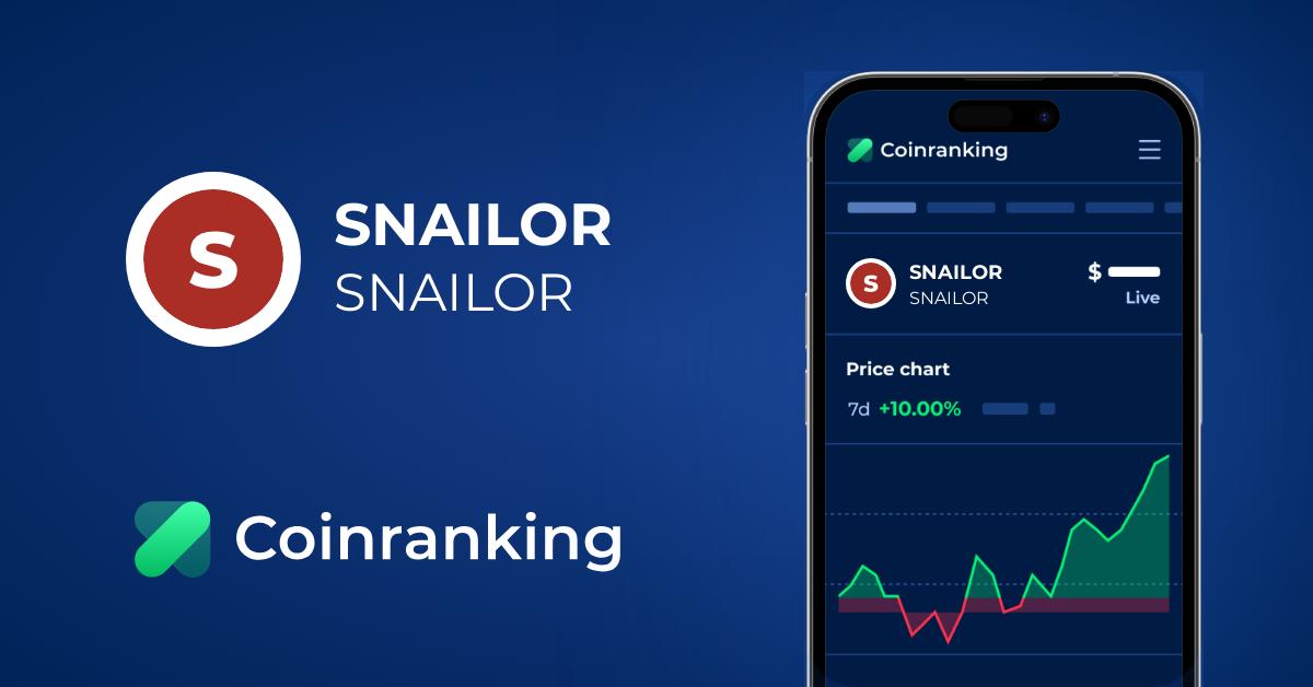 SNAILOR Price (SNAILOR) in USD - Live Updates | Coinranking