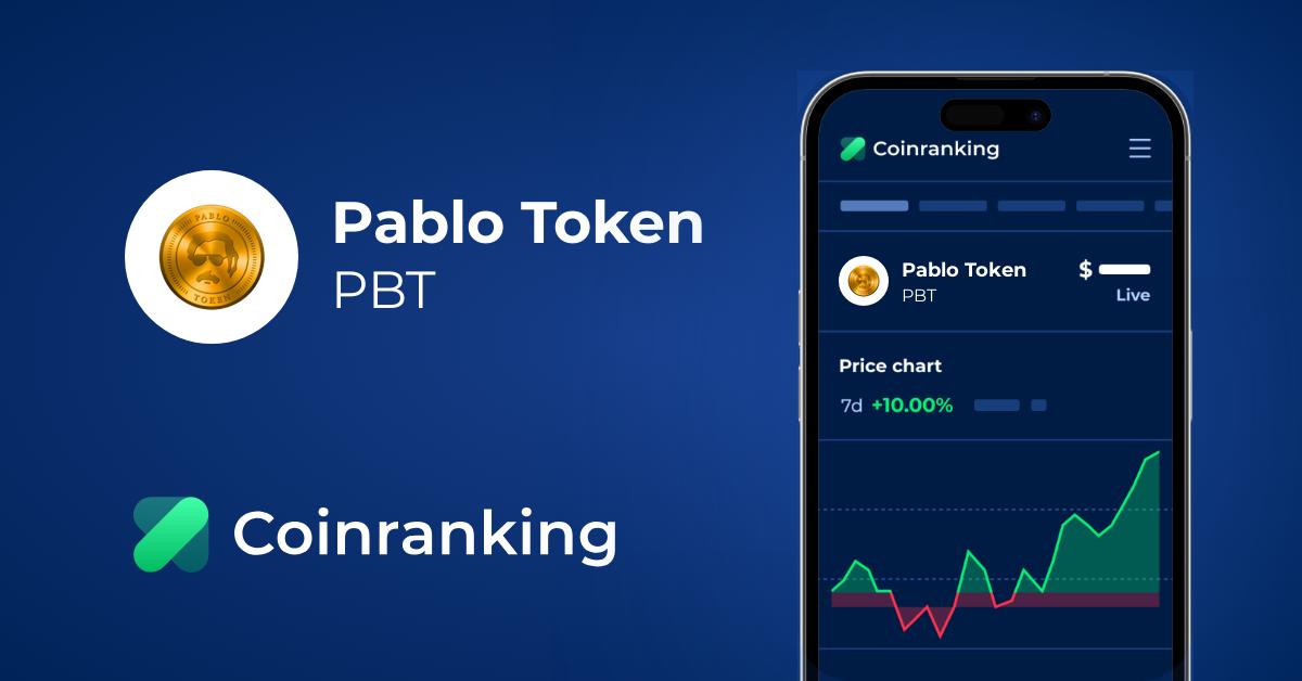 Pablo Token Pbt Price To Usd Live Value Today Coinranking