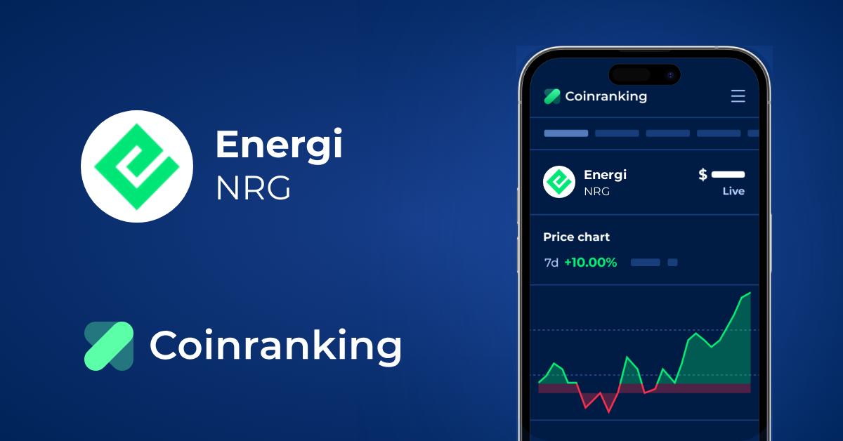Energi Nrg Price To Usd Live Value Today Coinranking