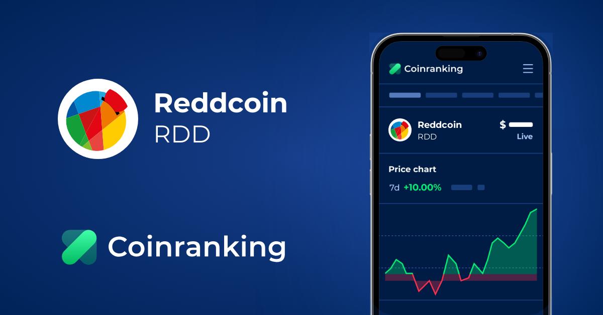 Reddcoin Rdd Price To Usd Live Value Today Coinranking