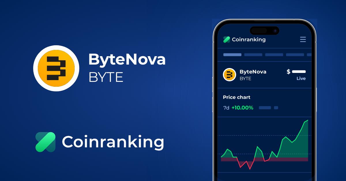 ByteNova Price (BYTE) in USD - Live Updates | Coinranking