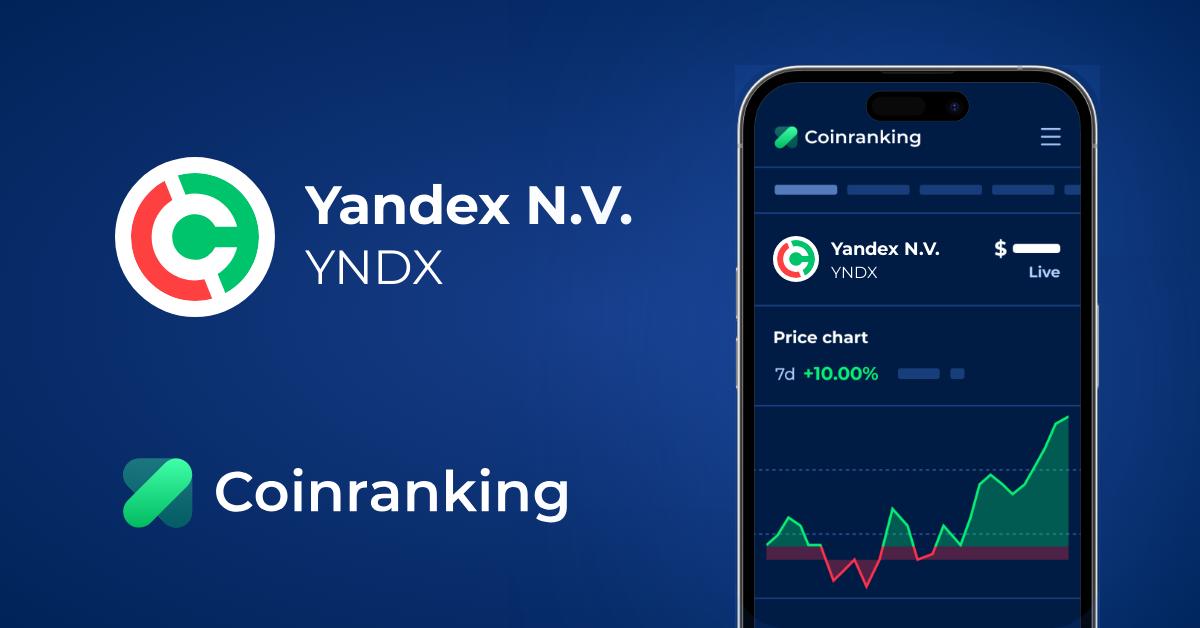 Yandex N V Yndx Price To Usd Live Value Today Coinranking