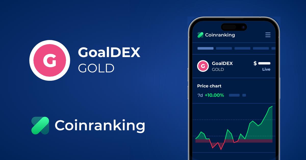GoalDEX Price (GOLD) in USD - Live Updates | Coinranking