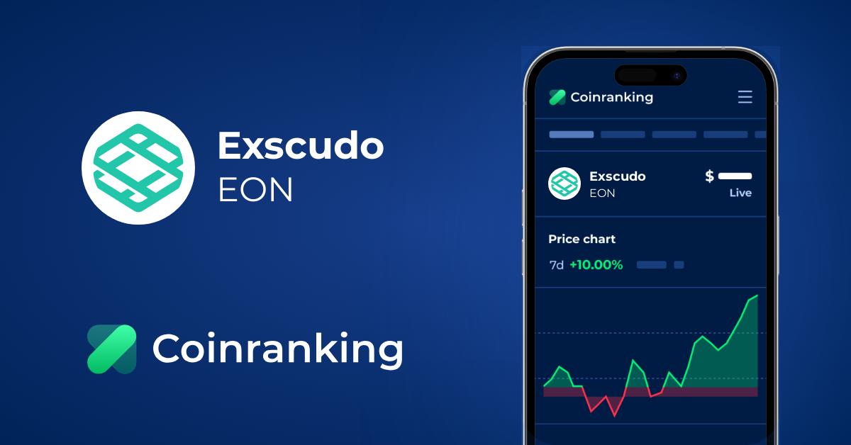 Exscudo Eon Price To Usd Live Value Today Coinranking