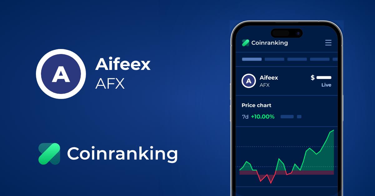 Aifeex Price (AFX) in USD - Live Updates | Coinranking
