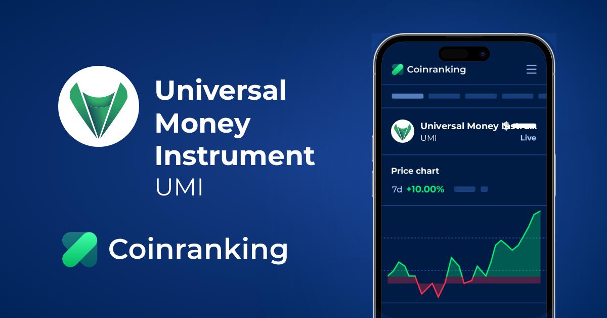 Universal Money Instrument Umi Price To Usd Live Value Today Coinranking