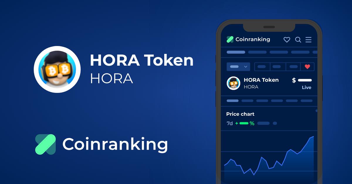 Hora Token Hora Price To Usd Live Value Today Coinranking