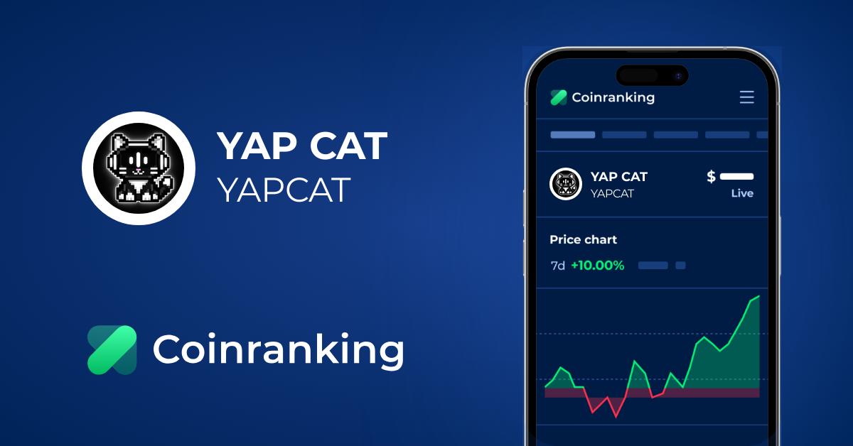 YAP CAT Price (YAPCAT) in USD - Live Updates | Coinranking