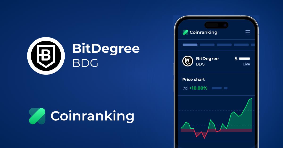 Bitdegree Bdg Exchanges List Rates Coinranking
