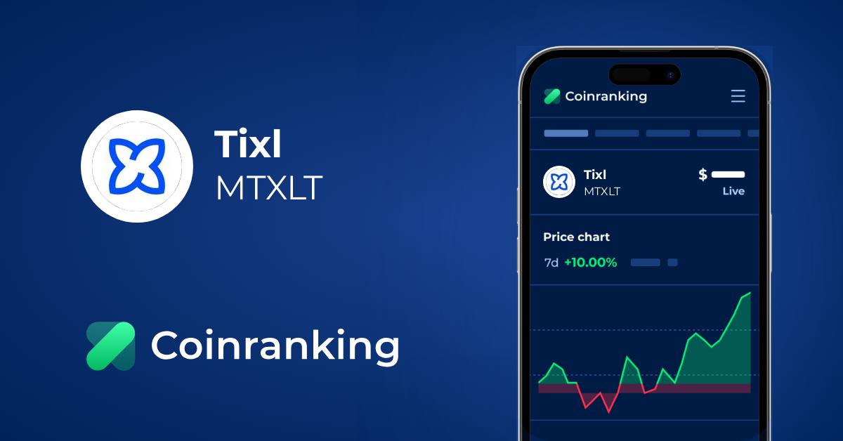 Tixl Mtxlt Price To Usd Live Value Today Coinranking