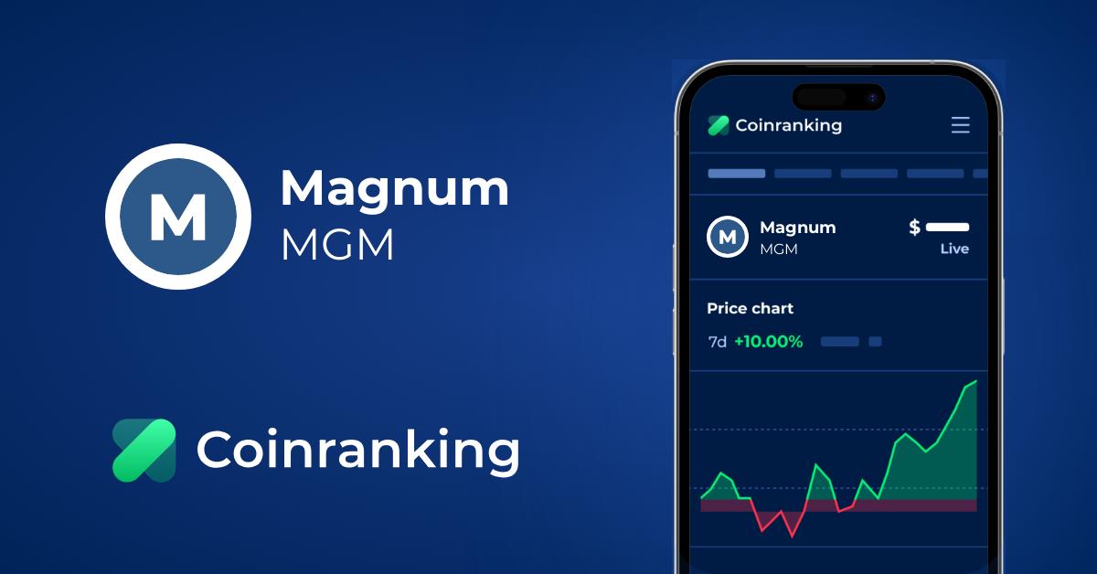 Magnum Mgm Price To Usd Live Value Today Coinranking