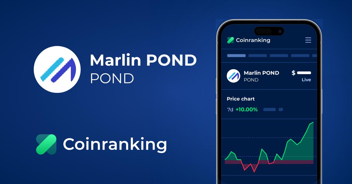 Marlin Pond Pond Price To Usd Live Value Today Coinranking