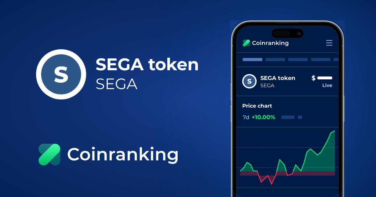 Sega Token Sega Price To Usd Live Value Today Coinranking