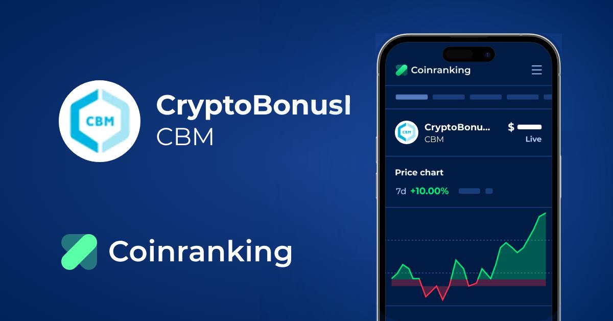 Cryptobonusmiles Cbm Price To Usd Live Value Today Coinranking