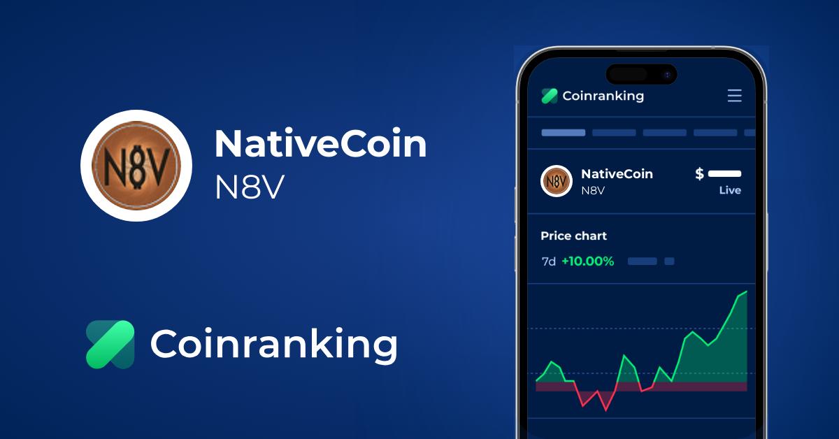 Nativecoin N8v Price To Usd Live Value Today Coinranking