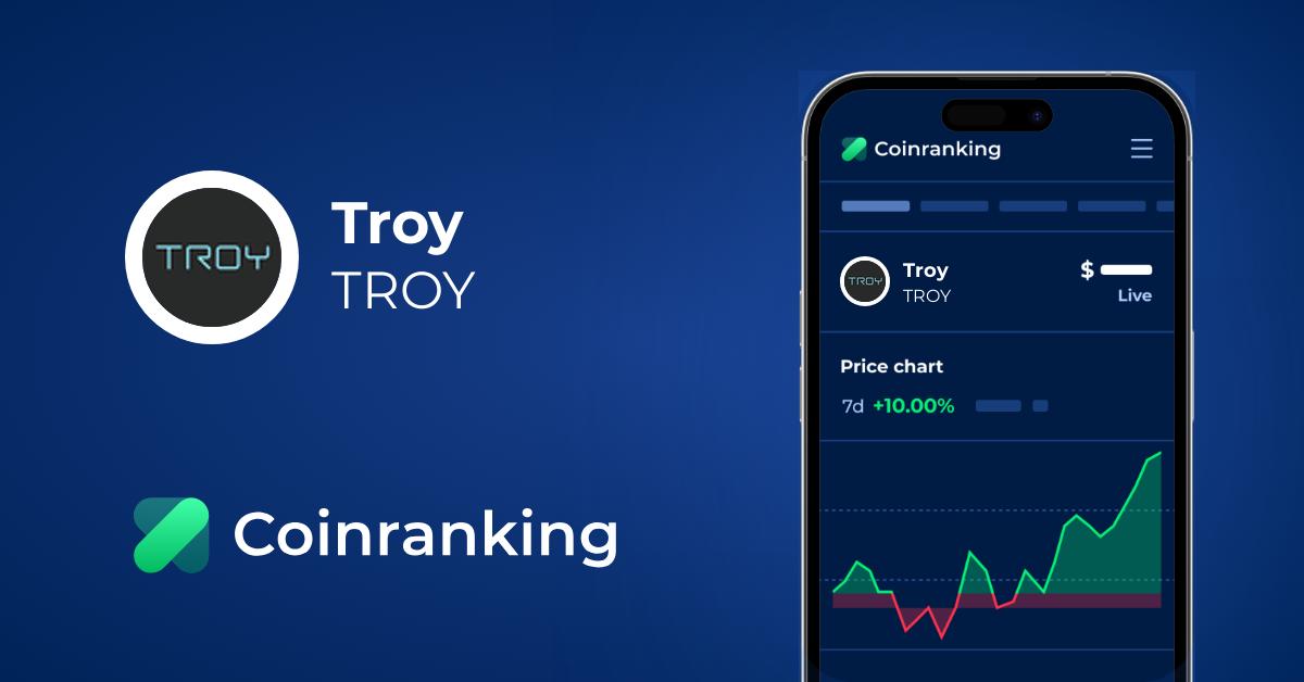 Harga Live Bagan Riwayat Troy Troy Coinranking