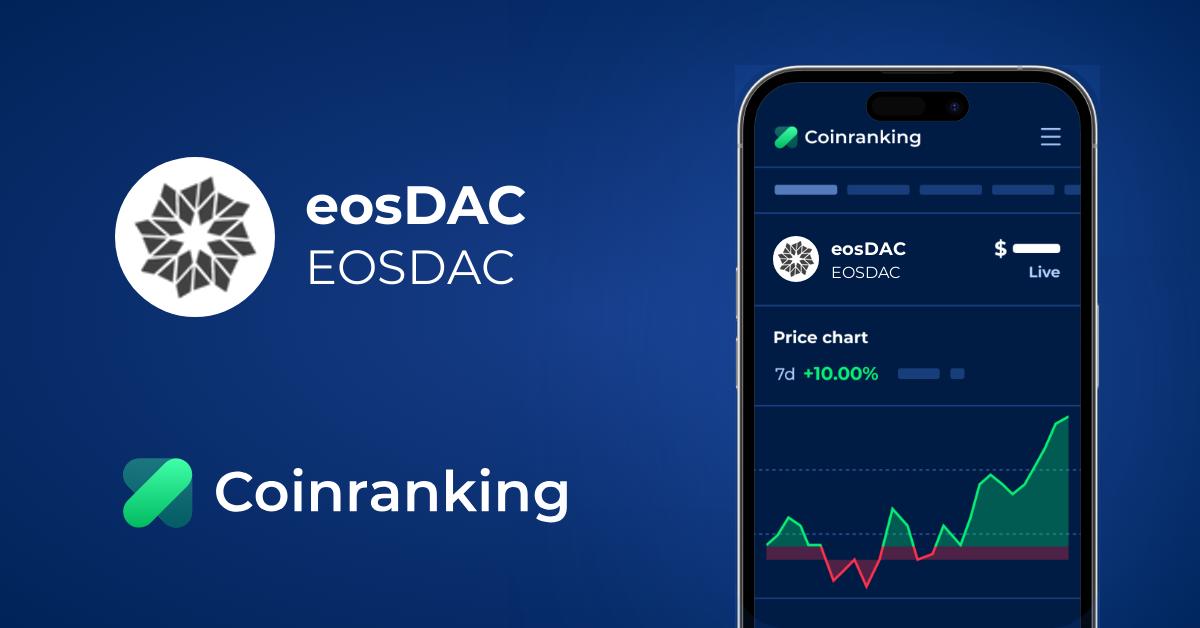 Eosdac Eosdac Price To Usd Live Value Today Coinranking