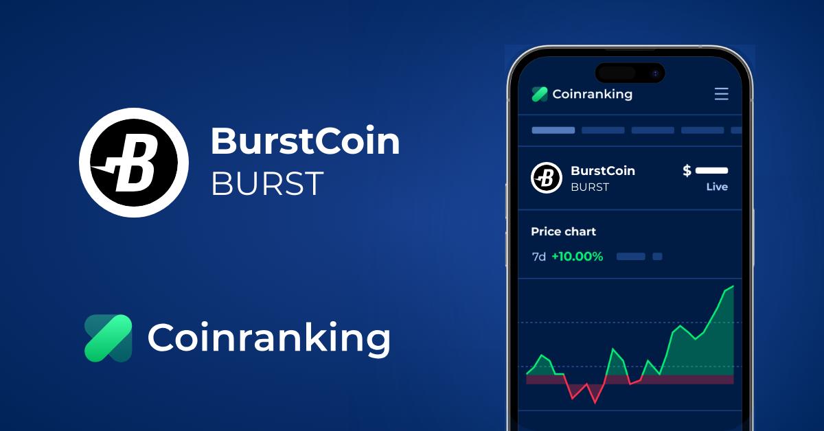 Burstcoin Burst Price To Usd Live Value Today Coinranking