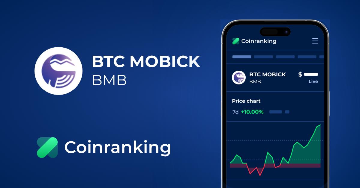 BTC MOBICK Price (BMB) in USD - Live Updates | Coinranking