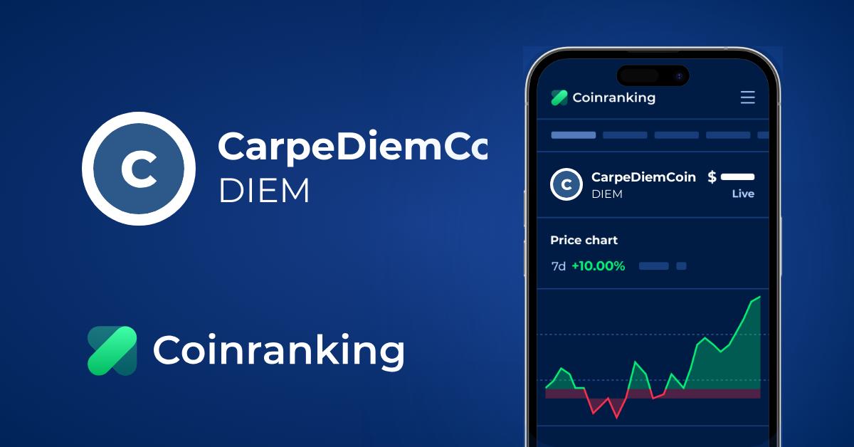 Harga Live Bagan Riwayat Carpediemcoin Diem Coinranking