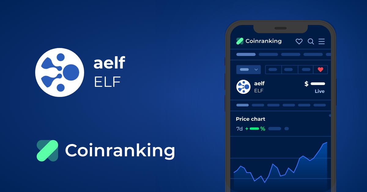 Aelf Elf Price To Usd Live Value Today Coinranking