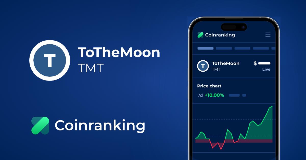 Tothemoon Tmt Price To Usd Live Value Today Coinranking