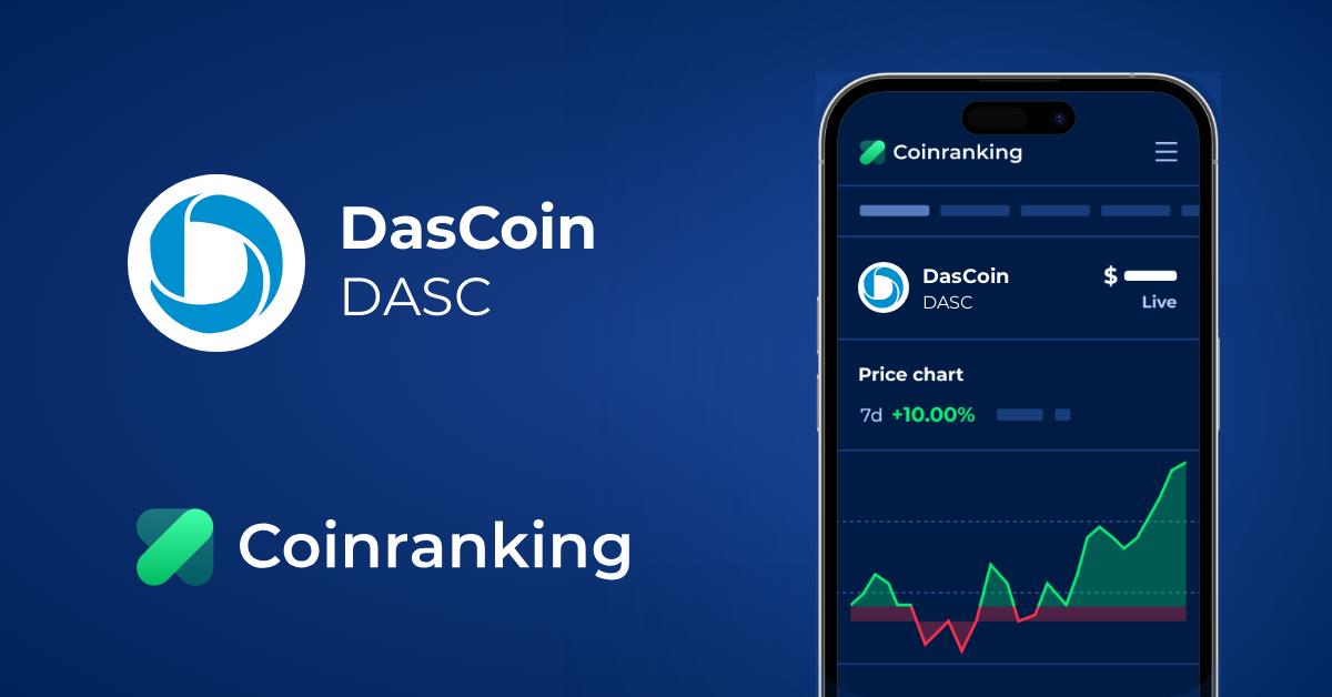 DasCoin Price (DASC) in USD - Live Updates | Coinranking