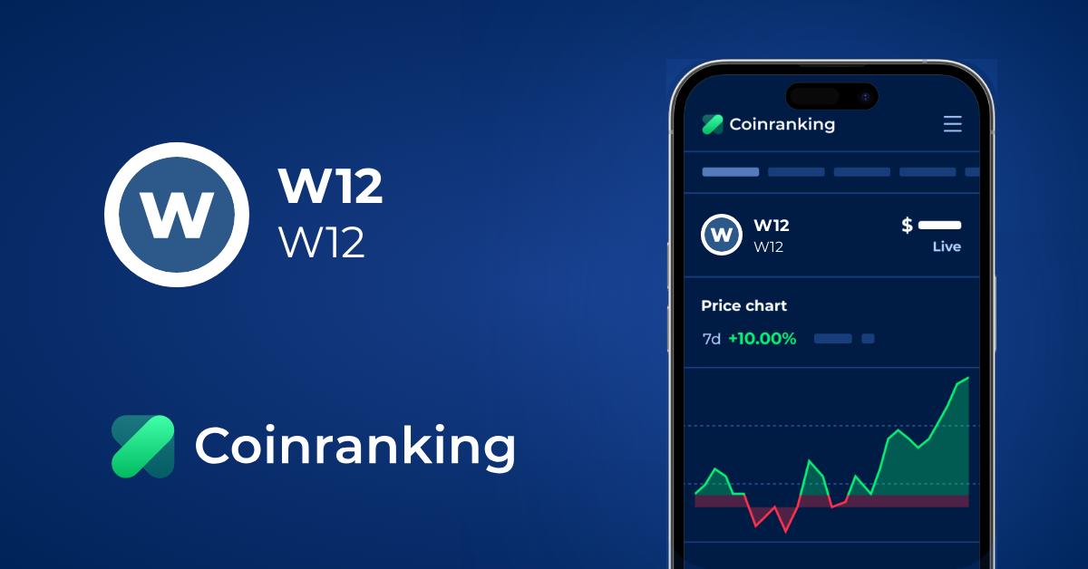 W12 W12 Price To Usd Live Value Today Coinranking