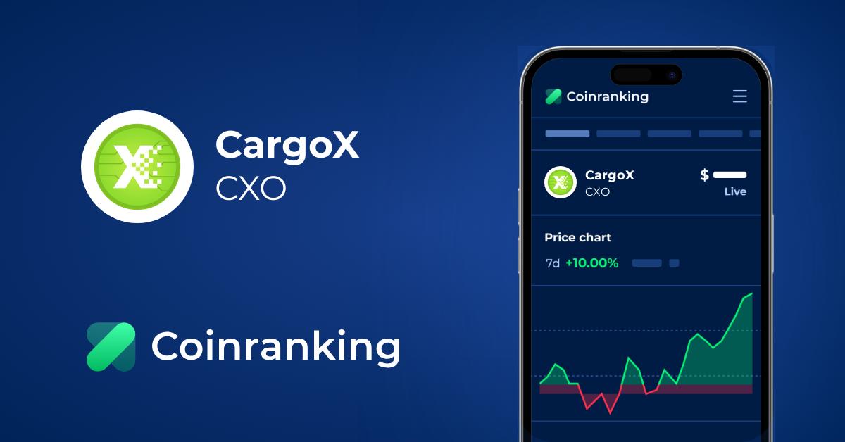 Cargox Cxo Price To Usd Live Value Today Coinranking