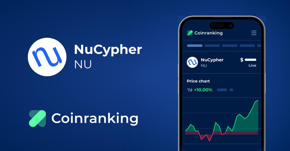 Nucypher Nu Price To Usd Live Value Today Coinranking