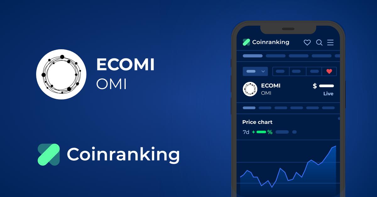 ECOMI Price Today OMI to US dollar Live Crypto Coinranking