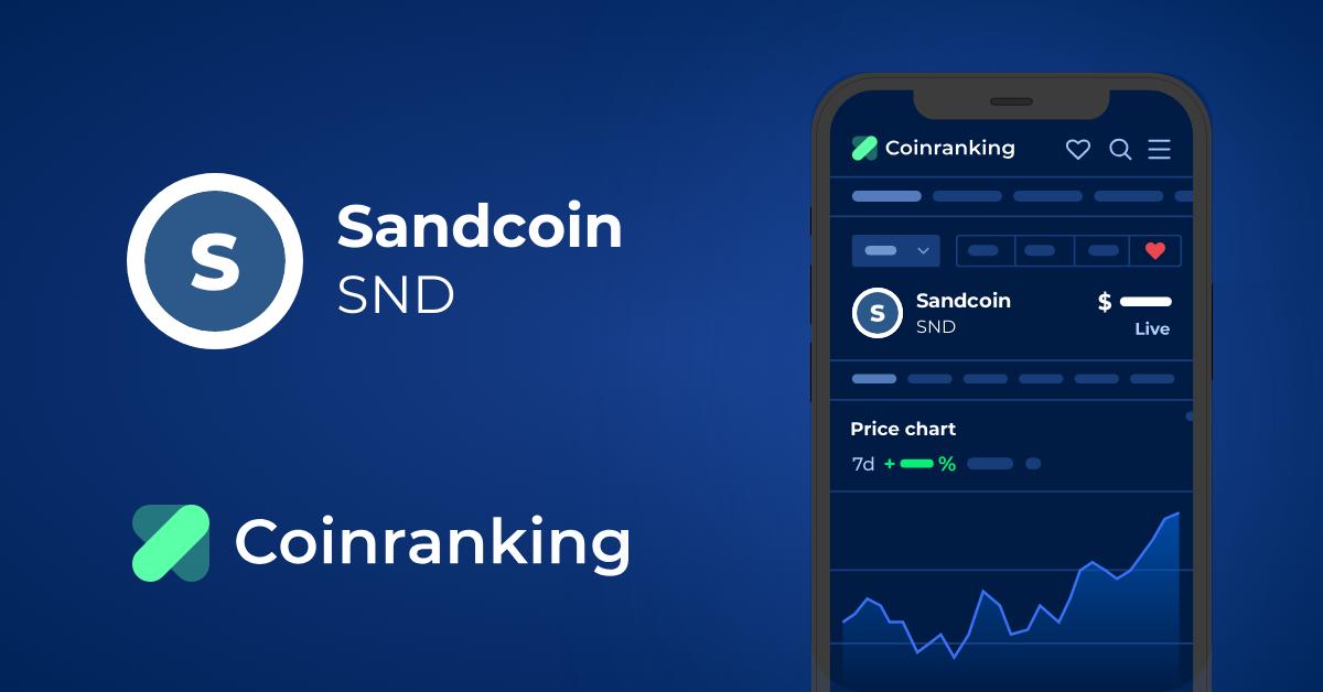 Sandcoin (SND) Price to USD - Live Value Today | Coinranking