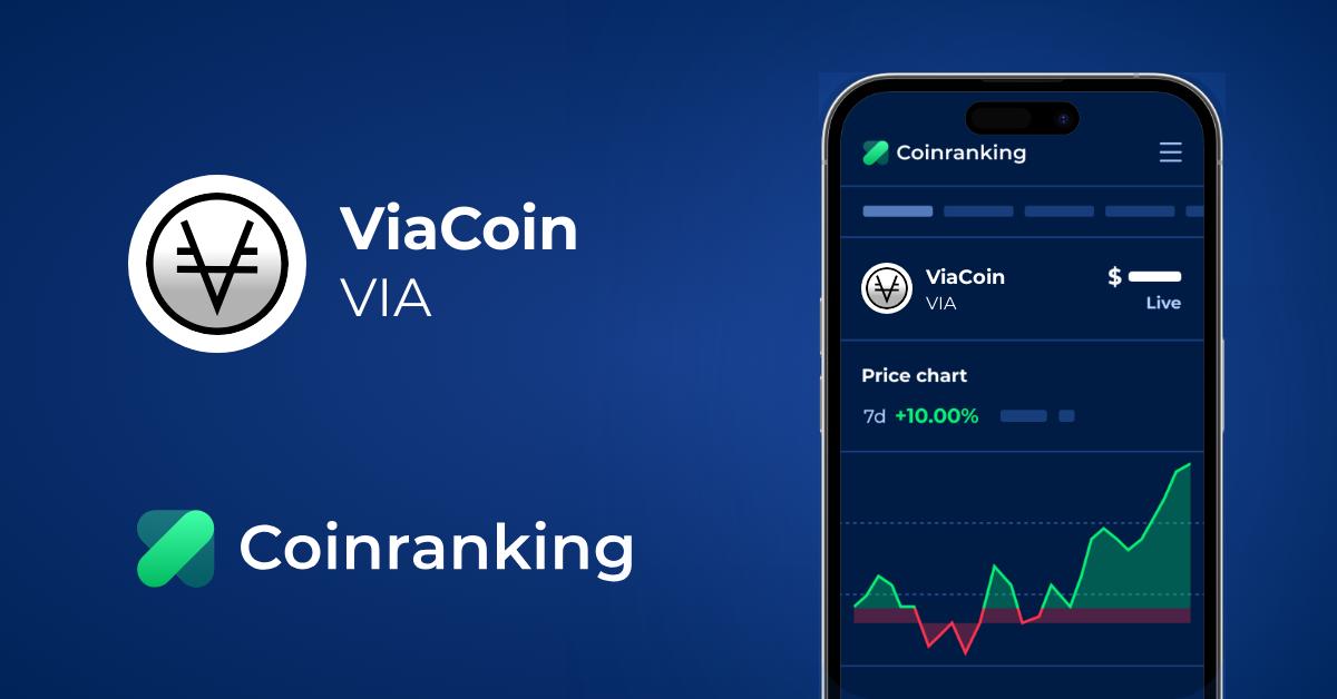 Viacoin Via Price To Usd Live Value Today Coinranking