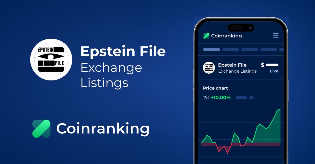 Exchange Listings of Epstein File (Epstein) | Coinranking