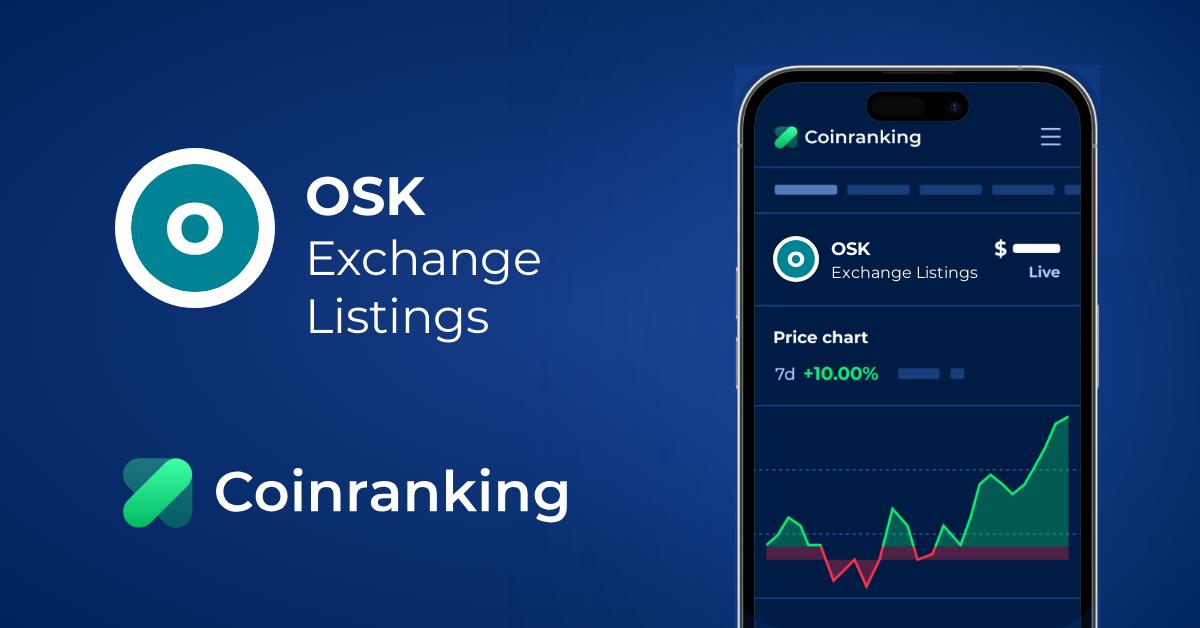 Exchange Listings of OSK (OSK) | Coinranking