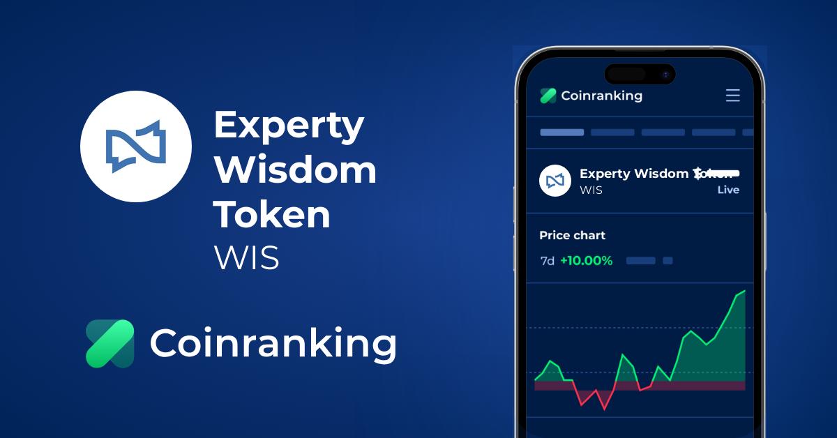 Experty Wisdom Token Wis Price To Usd Live Value Today Coinranking