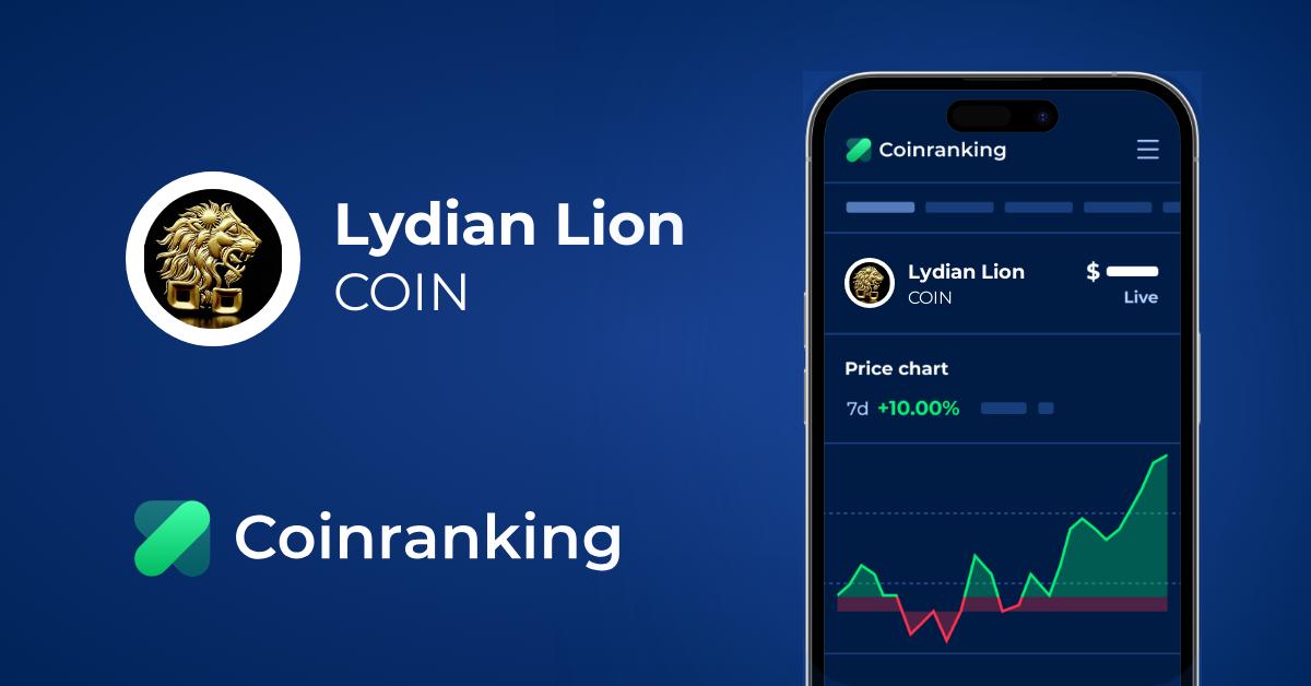 COIN $0.000941 - Lydian Lion Price & Chart | Coinranking
