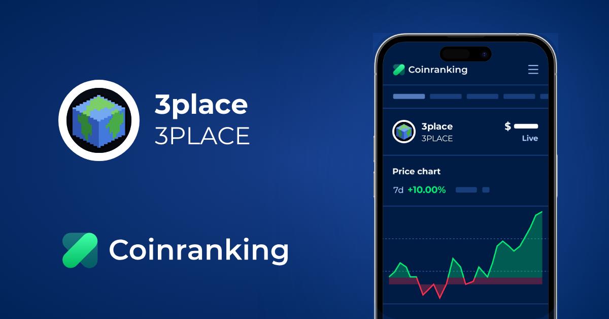 3place Price (3PLACE) in USD - Live Updates | Coinranking