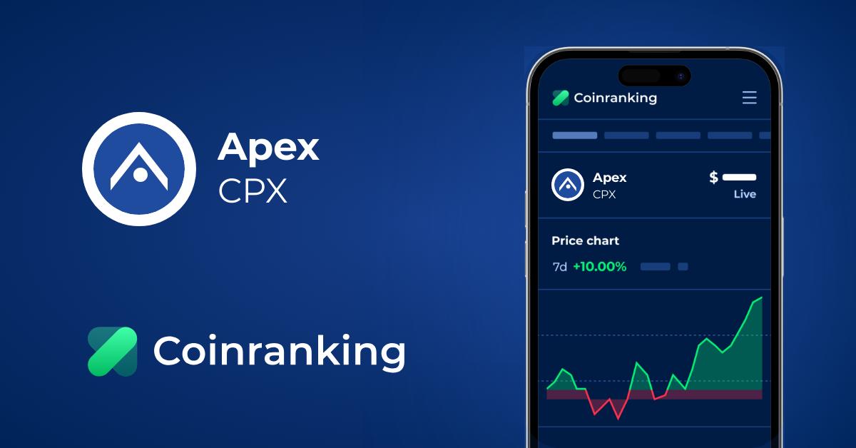 Apex Cpx Price To Usd Live Value Today Coinranking
