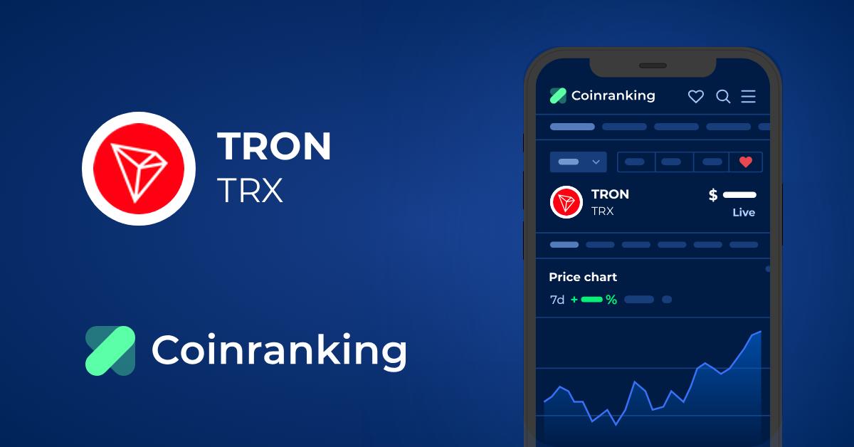 Tron Trx Price To Usd Live Value Today Coinranking