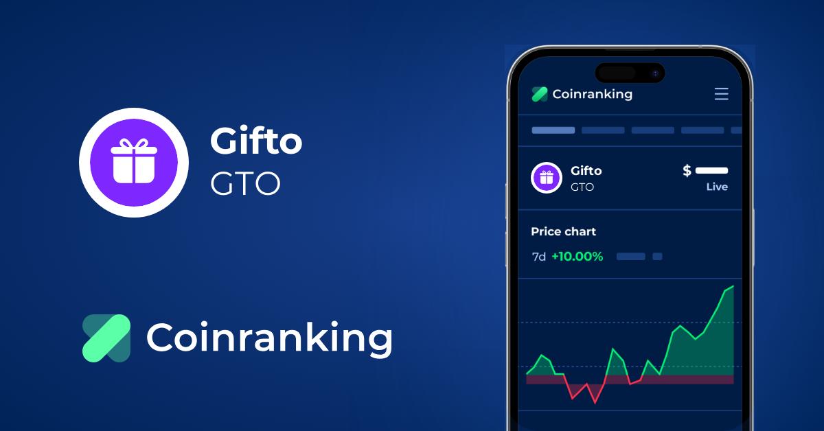 Gifto Gto Price To Usd Live Value Today Coinranking