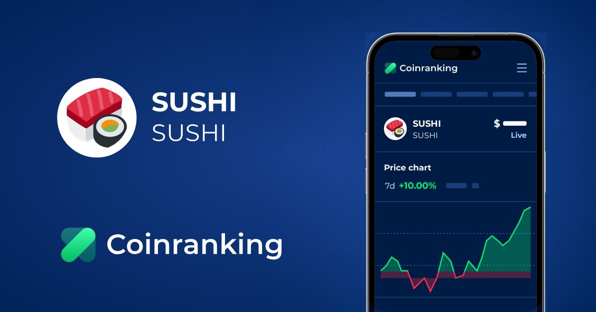 Sushi Sushi Price To Usd Live Value Today Coinranking