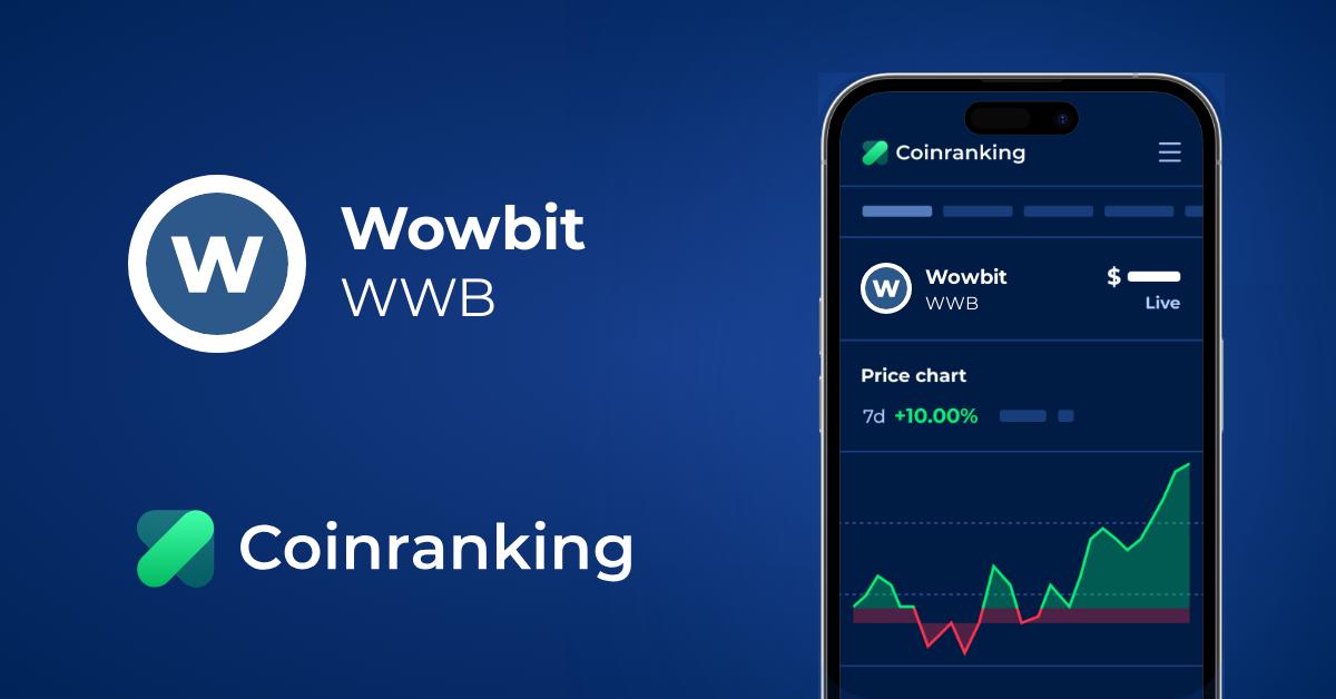Wowbit Wwb Price To Usd Live Value Today Coinranking