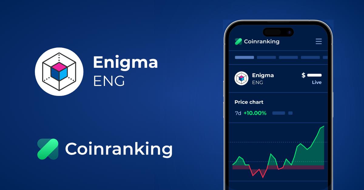 Enigma Eng Price To Usd Live Value Today Coinranking