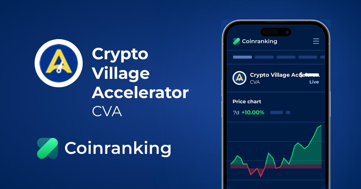 Harga Live Bagan Riwayat Crypto Village Accelerator Cva Coinranking
