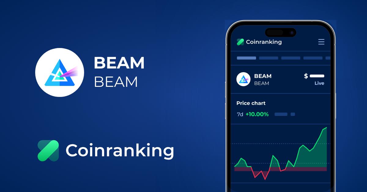 Beam Beam Price To Usd Live Value Today Coinranking